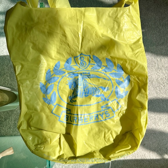 Burberrys of London Vintage Green Tote Bag - Picture 5 of 6